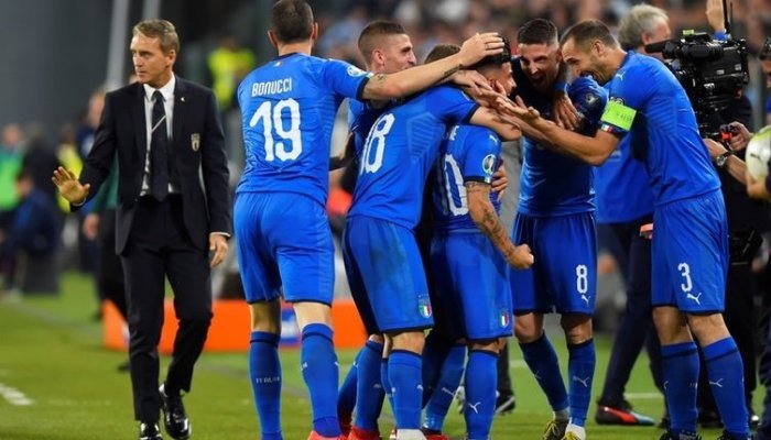 Футбол. Евро-2020. Отборочные матчи. Италия - Армения