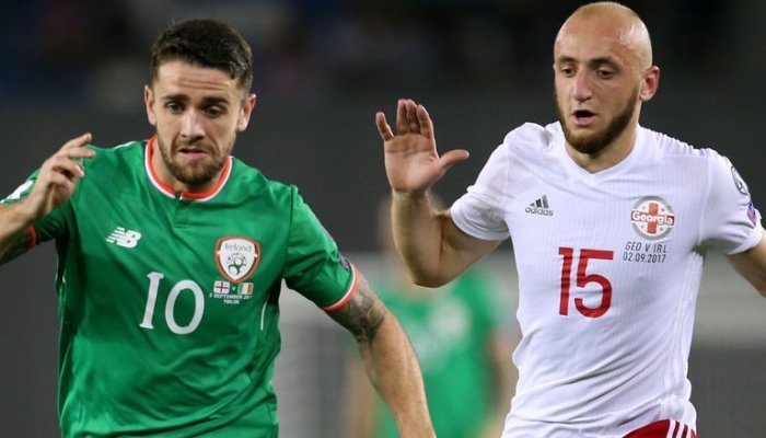 Футбол. Евро-2020. Отборочные матчи. Ирландия - Грузия