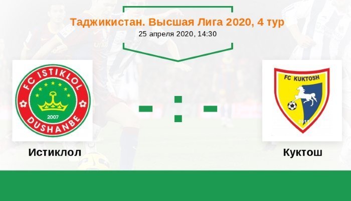 Футбол. Высшая лига. Истиклол - Куктош