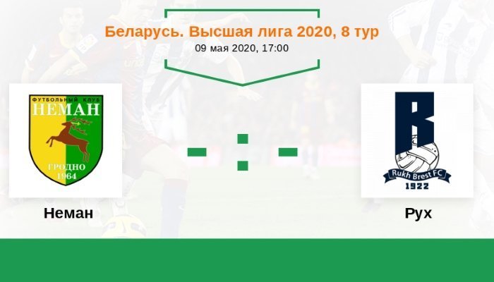 Футбол. Высшая лига. Неман - Рух Брест
